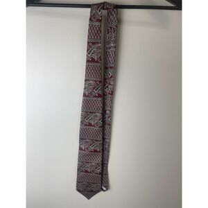 Men's Oscar de la Renta Tie Red White Paisley Necktie